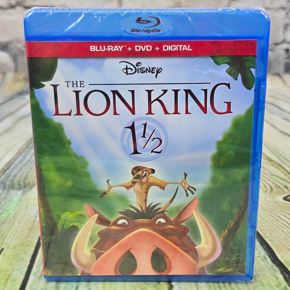 Disney The Lion King 1 1/2 Blu-ray DVD Digital Combo‎ Pack NEW Timon Pumbaa
